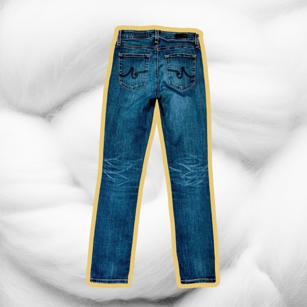 AG Adriano Goldschmied Medium Wash ‘Mari’ High-Rise Straight Leg Jeans Size 26R - Picture 9 of 16